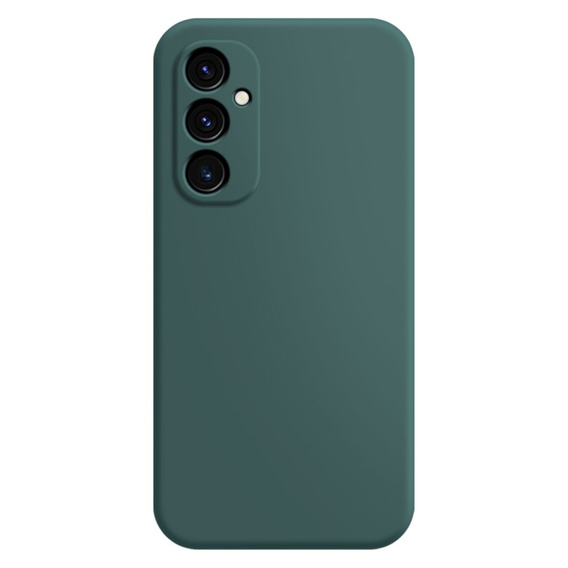 Case for Samsung Galaxy M55 5G, Silicone Lite, dark green