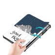 Case for Lenovo Tab P11 Pro Gen 2 TB132FU TB132XU 11.2", with flap, sleeping cat