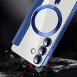 Flip case for Samsung Galaxy S24, RFID Wallet MagSafe CamShield, dark blue