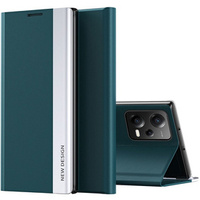Flip case for Xiaomi Poco X5 5G / Redmi Note 12 5G, Side Magnetic, green
