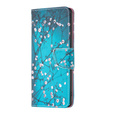 Flip case for Infinix Hot 40i, Wallet, Sakura blue