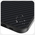 ABEEL Case for iPhone 16e, Carbon Fiber, for MagSafe, black