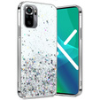 Case for Xiaomi Redmi Note 10/10S, Glittery, transparent