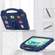 Children's case for Lenovo M10 X306 2 Gen / M10 Plus TB-X606 10.3 / Samsung Tab A 10.1 T510/515 / K10 X6C6, Cute Patterns, with stand, dark blue