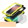 Case for Samsung Galaxy S21 Ultra, R-JUST CamShield Slide, armoured, yellow / black
