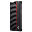 Flap case for iPhone 16e, Carbon LC.IMEEKE, black