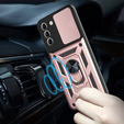 Case for Samsung Galaxy S21 FE, CamShield Slide, pink rose gold