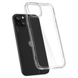 Spigen case for iPhone 15, Ultra Hybrid, transparent + 9H Tempered Glass
