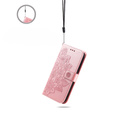 Flip case for Samsung Galaxy A54 5G, Mandala Flower, pink rose gold