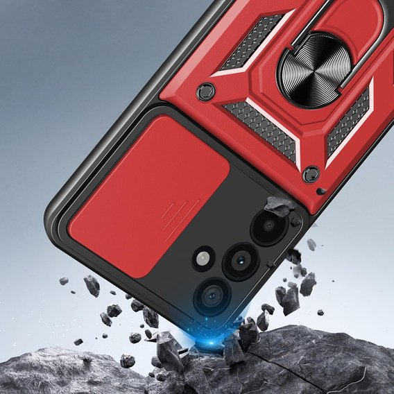 Case for Samsung Galaxy S25 FE, CamShield Slide, red