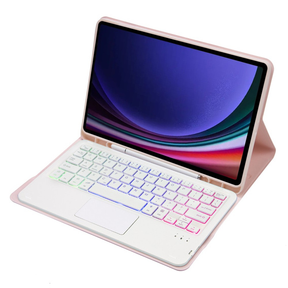 Case + keyboard Samsung Galaxy Tab S9 FE X510 / X516, with touchpad, pink