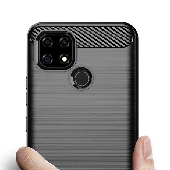 Case for Realme C21Y / C25Y, Carbon, black