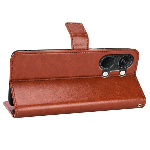 Flip case for OnePlus Nord 3 5G, Crazy Horse Wallet, brown