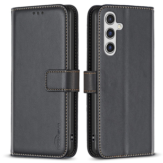 Flip case for Samsung Galaxy A55 5G,BINFEN Wallet, black