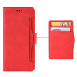 Flip case for Infinix Zero 30 5G, Card Slot, red