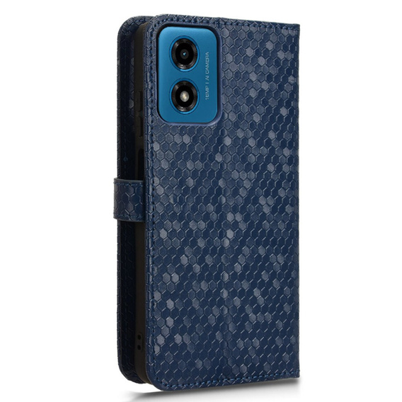 Flip case for Motorola Moto G24 / G24 Power / G04, Wallet Rhombus, blue