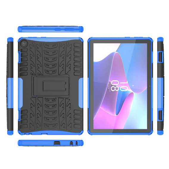 Case for Lenovo Tab M10 Gen 3 TB-328FU / TB-328XU, Tire Armor, black / blue
