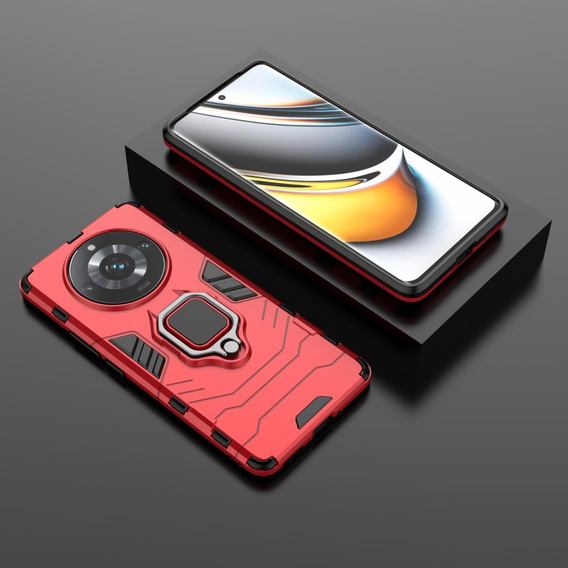 Case for Realme 11 Pro / 11 Pro +, Kickstand Ring, red