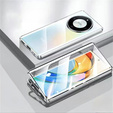 Case for Honor Magic 7 Lite, Magnetic Dual Glass, silver
