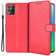Flip case for T Phone Pro 5G, Crazy Horse Wallet, red