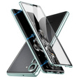 Case for Samsung Galaxy S24, Magnetic Dual Glass, green