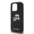 Karl Lagerfeld Hardcase Monogram Karl & Choupette Head Pin Case for iPhone 16 Pro