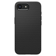 Spigen case for iPhone 16E, Liquid Air, black + 9H Tempered Glass