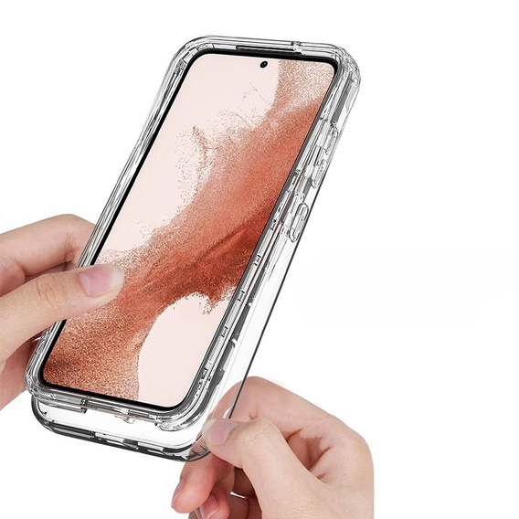 Case for Samsung Galaxy S23, Shockproof, with film, transparent