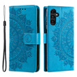 Flip case for Samsung Galaxy A35 5G, Mandala, blue