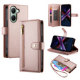 Flip case for Xiaomi Poco X7 Pro 5G, Wallet Zipper Pocket, pink