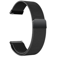 Milanese bracelet 18mm for Garmin Vivoactive 4S, Black