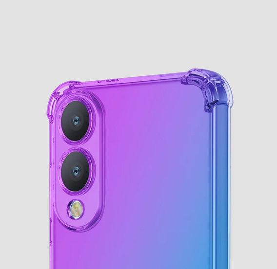 Case for Samsung Galaxy S25 Edge, Gradient Dropproof, Purple / blue