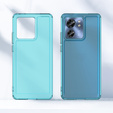 Case for Motorola Edge 40, Fusion Hybrid, blue