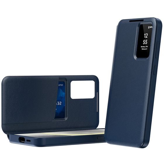 Flip case for Samsung Galaxy A56 5G, Smart View Wallet, blue