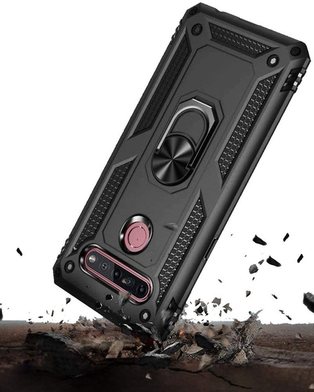 Armor Case for LG K51S, Nox Case Ring, black