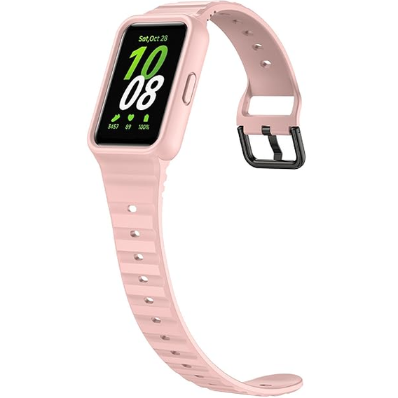 Silicone Strap with Case for Samsung Galaxy Fit 3