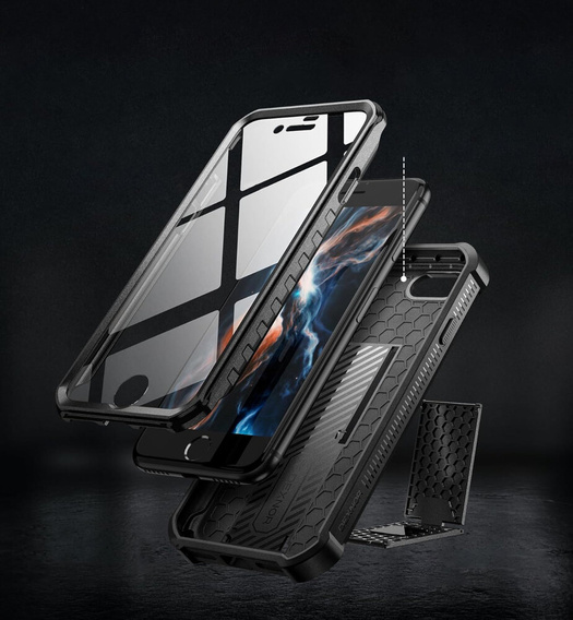 Armored case for iPhone 7 / 8 / SE 2020 / SE 2022, Dexnor Full Body, black