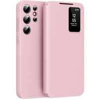 Flip case for Samsung Galaxy S25+ Plus, Smart View Wallet, pink
