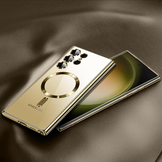 Case for Samsung Galaxy S23 Ultra, MagSafe Hybrid, gold