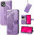 Flip case for T Phone 2 5G, Butterfly, purple