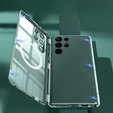 Magnetic Dual Glass MagSafe case for Samsung Galaxy S22 Ultra, green