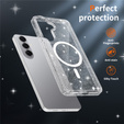Glitter case, for MagSafe for Samsung Galaxy S26 Plus, transparent