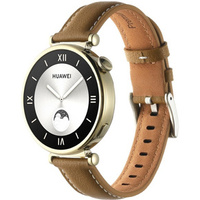 Natural leather strap for watches with 18mm attachment width