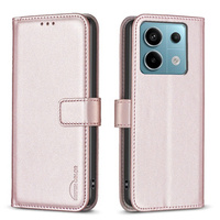 Flip case for Xiaomi Redmi Note 13 Pro 5G, BINFEN Wallet, pink
