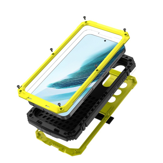 Armored case for Samsung Galaxy S24+ Plus, R-JUST, yellow