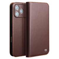 QIALINO leather wallet flip case for iPhone 17 Pro Max - brown