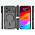 Case for iPhone 17 Pro Max, for MagSafe, armoured, black