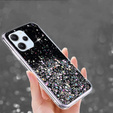 Case for Xiaomi Redmi 12, Glittery, black
