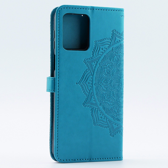 Flip case for Motorola Moto G54 5G, Mandala, blue