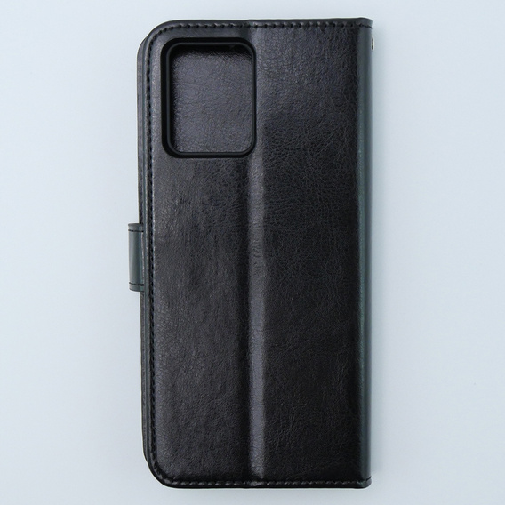 Flip case for Motorola Moto G54 5G, Crazy Horse Wallet, black